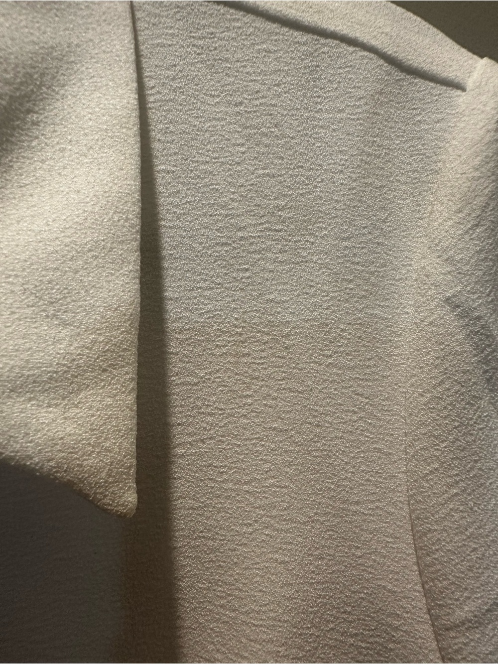 White Collared Pleated Midi Dress - Picture 5 of 9